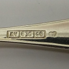 Chippendale kahvilusikat 6 kpl, hopea 830 - pikkukuva 4