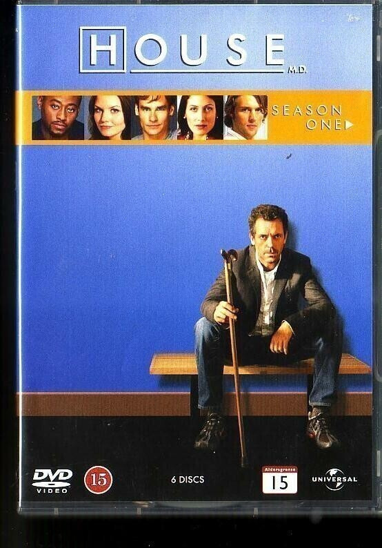 dvd, House - 1. tuotantokausi - 6 dvd [draama]