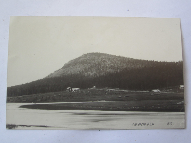 VANHA Postikortti Aavasaksa Lappi Kirvun Valokuvaamo 1920-l