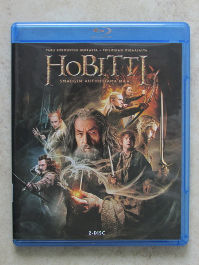 Hobitti - Smaugin autioittama maa, 2 x blu-ray.