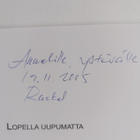 Raakel Henttonen : Lopella uupumatta (signeerattu) - pikkukuva 3