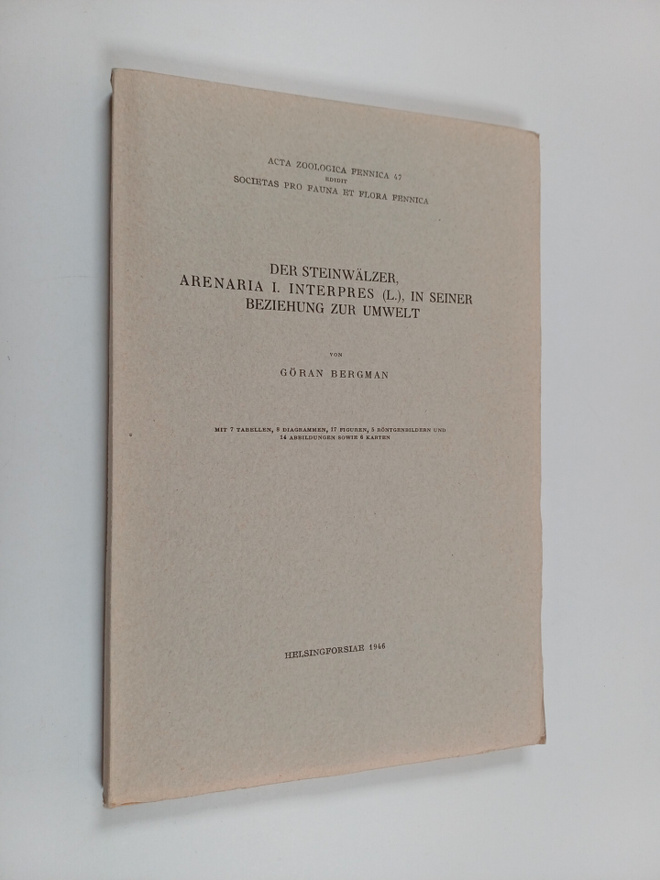 Acta Zoologica Fennica 47 : Der Steinwälzer, arenaria I. ...