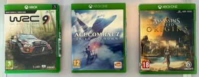 WRC 9, Ace Combat 7, Assasin's Creed Origins (One / Series)