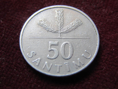 50 santimu 1992 Latvia
