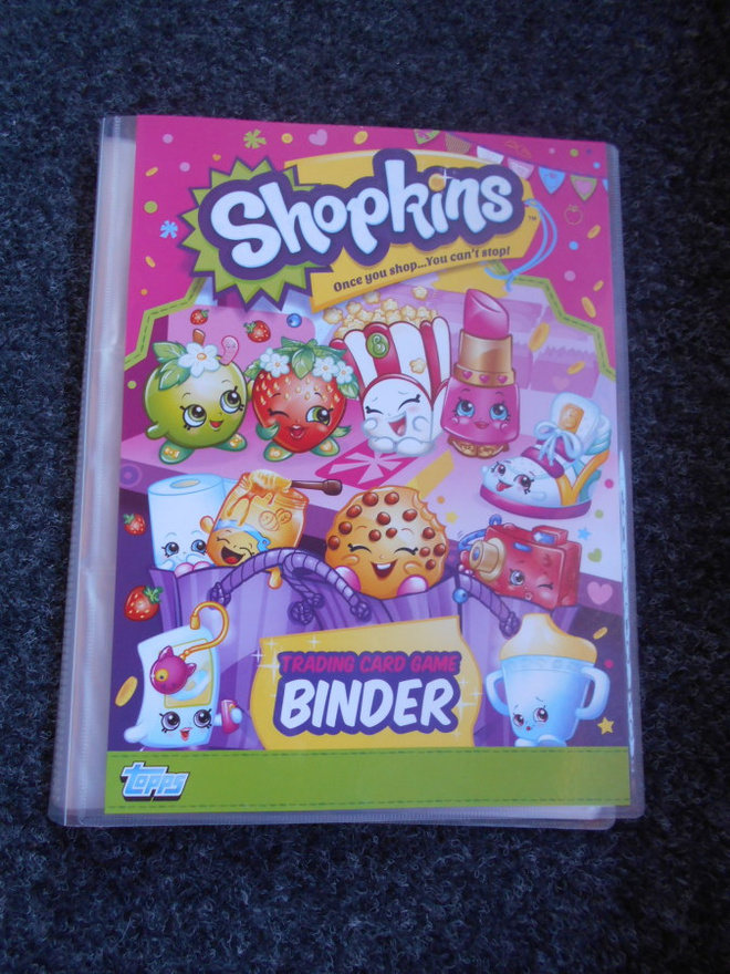 Shopkins keräilykortit ja keräilykansio (#2990)
