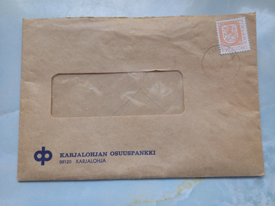 Karjalohjan Osuuspankki -Kirje