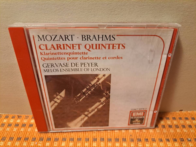 Mozart/Brahms:Clarinet Quintets-Gervase De Peyer CD