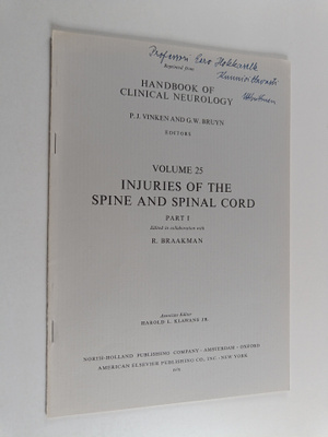 Reinder Braakman : Handbook of clinical neurology, Vol. 2...