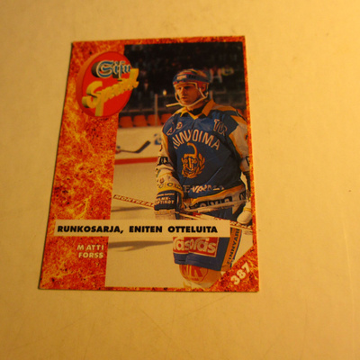 leaf sisu special lätkäkortti  - 93 matti forss lukko eniten