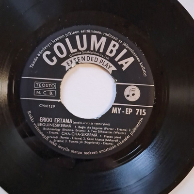  Erkki Ertama –13 Suosittua 2, V.1959 MY-EP-715