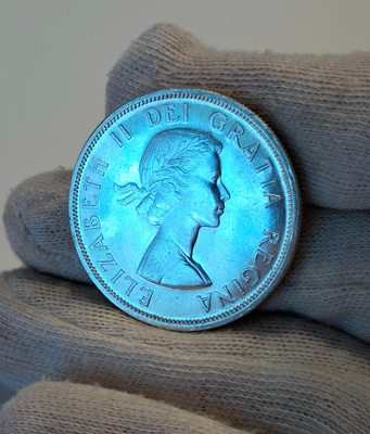 1 dollar Kanada 1958. British Columbia 100v