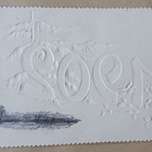 1902 Uuden Vuoden kortti, koristeleikkaus, kohopaino, k.-k - pikkukuva 2