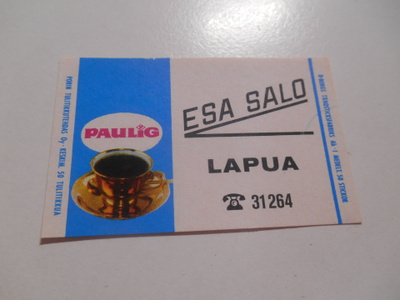 TT Etiketti Paulig Esa Salo Lapua