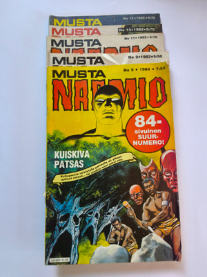 5 MUSTA NAAMIO Lehteä kerralla!