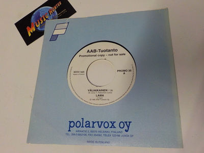 LAMA - VÄLIAIKAINEN / AINOO LAJISSAAN M-/EX 7" SINGLE PROMO