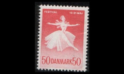 Tanska 435x ** Kööpenhaminafestivaalit x-paperi (1965)
