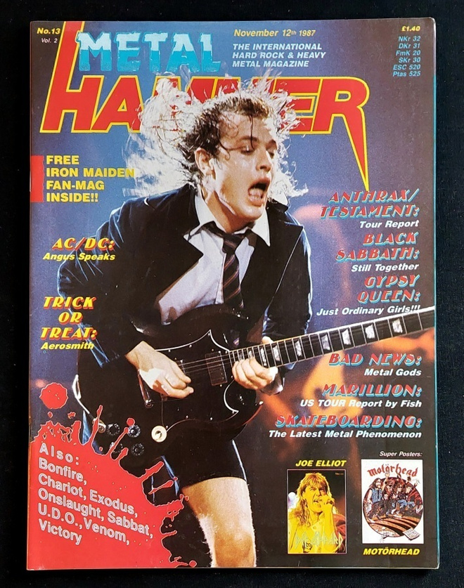 Metal Hammer 1987 : AC/DC , Iron Maiden , Motörhead