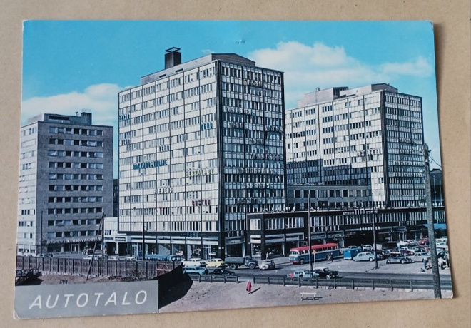 Helsinki, Kamppi, Autotalo, vanh. väripk, ei p.
