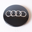 Audi vannekeskiöt – Kromi-Musta – 67mm (4kpl sar - pikkukuva 2