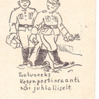 Kortti Kenttäposti Hyvä Yksikön Leima 4VK 1940 Talvisota - pikkukuva 2