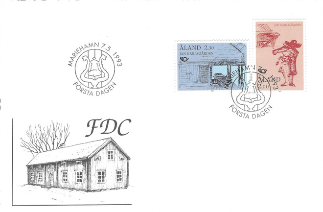 FDC 1993 POHJOLA AHVENANMAA