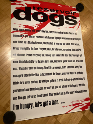Elokuvajuliste - Reservoid Dogs Mr. White (61x91)