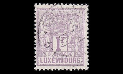 Luxemburg 55B o Allegoria 1 Fr (13½) (1882)