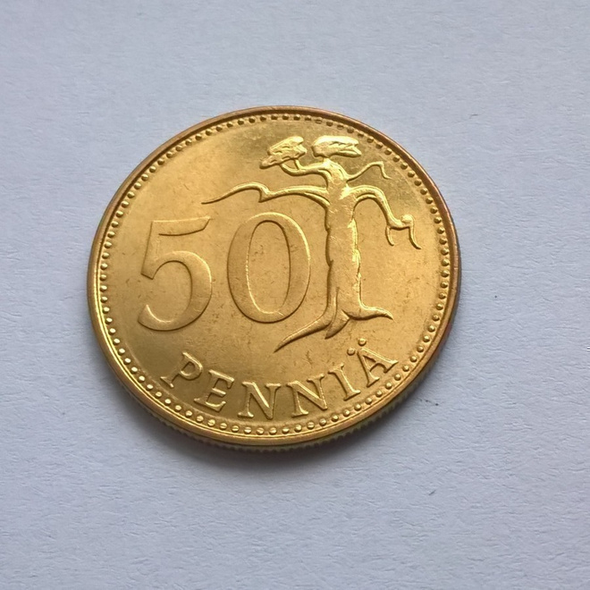 50 penniä, UNC, v. 1983 K