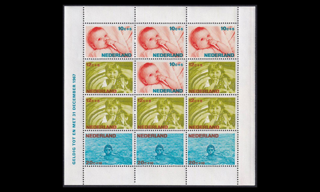 Alankomaat 866-8BL5 ** Voor het Kind lapsia (1966)