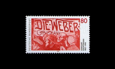 Saksa 1344 ** Gerhart Hauptmann, runoilija (1987)
