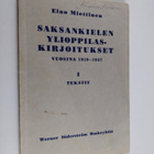 Eino Miettinen : Saksankielen ylioppilaskirjoitukset vuos... - pikkukuva 1