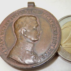 VANHA Mitali Urheudesta Itävalta - Unkari Kaarle I 1916-1918 - pikkukuva 1
