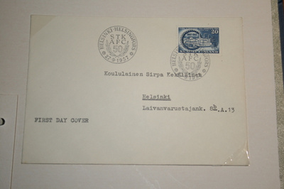 FDC kuori 27.9.1957 STK 50v.