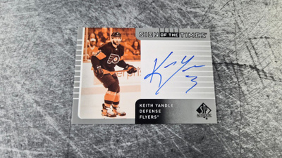 Keith Yandle 2021-22 SP Authentic Sign of the Times