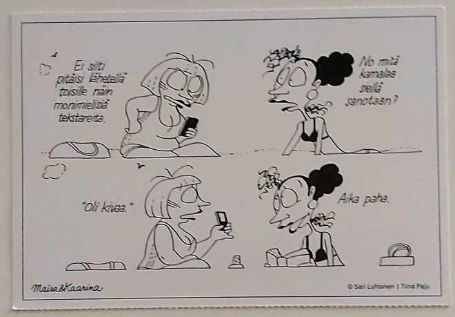 "Maisa & Kaarina"-KULKEMATON POSTIKORTTI