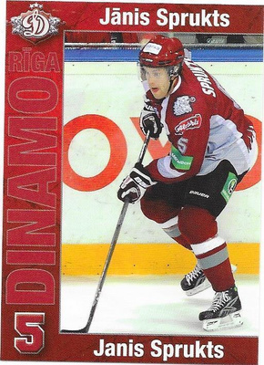 2009-10 Dinamo Riga TeamIssue #5 Janis Sprukts ex- HPK
