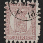 1860 5 pennin isohampainen merkki leimattuna - pikkukuva 1