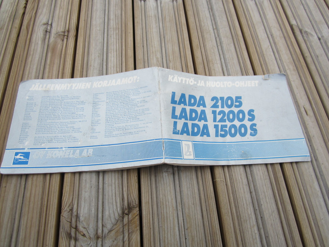Lada 2105 / Lada 1200S Käyttö- ja huolto - ohjeet