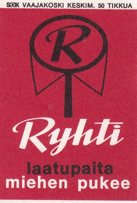 Ryhti. laatupaita miehen pukee   4/10