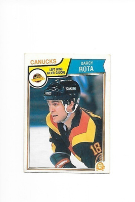 1983-84 OPC #358 Darcy Rota Vancouver Canucks