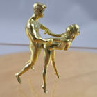 Erotic sculpture, metal figurine - pikkukuva 3