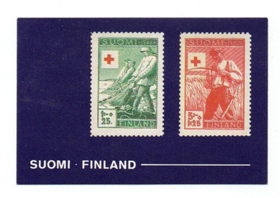 Purkkakuva Panda POSTIMERKKIPURUKUMI. Punainen Risti 1946
