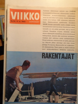 Viikkosanomat Nro 24/1965 (25.10)