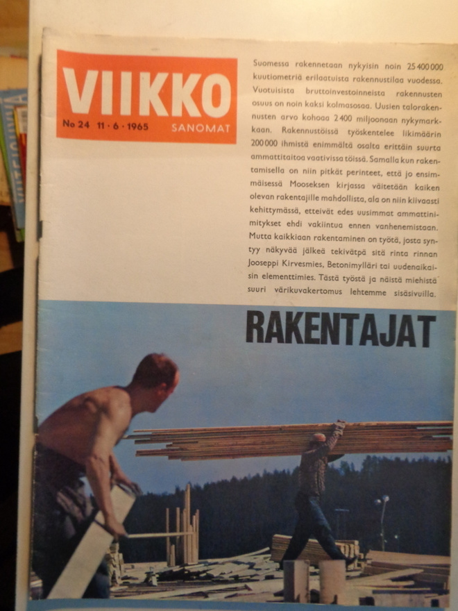 Viikkosanomat Nro 24/1965 (25.10)