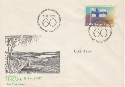 1977 Suomi 60 vuotta FDC