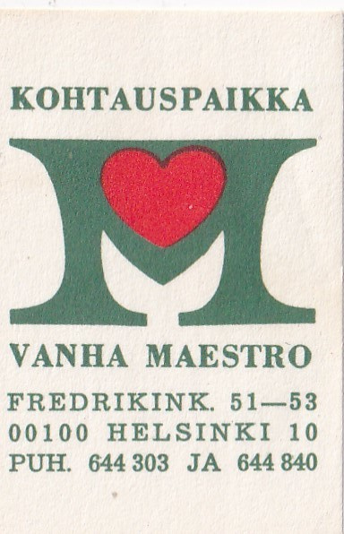 Helsinki, Kohtauspaikka Vanha Maestro , 3/11