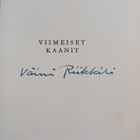 Väinö Riikkilä : Viimeiset kaanit (signeerattu) - pikkukuva 3