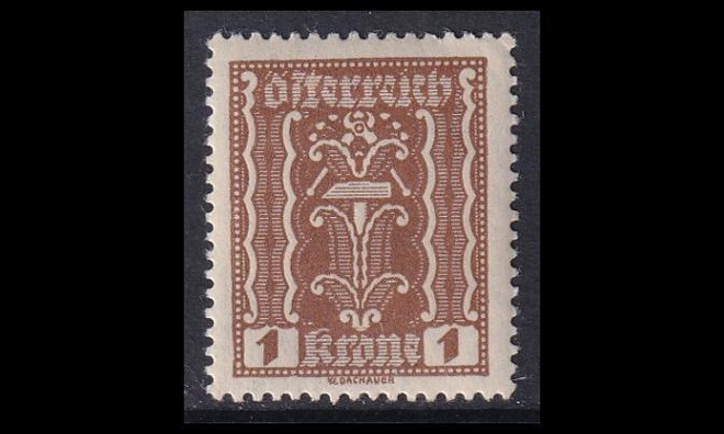 Itävalta 361 ** Käyttösarja maatalous 1 Kr (1922)
