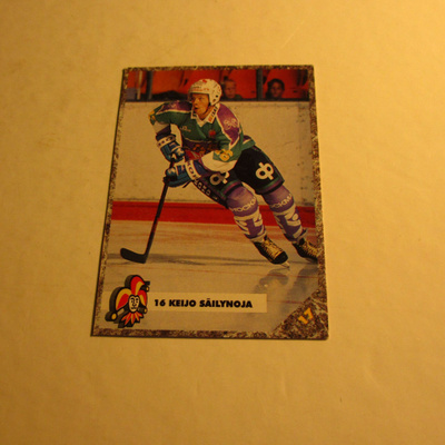 leaf jääkiekkokortti , jokerit -93 keijo säilynoja