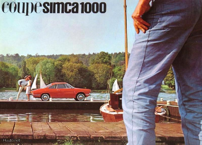 1965 Simca 1000 Coupe esite - KUIN UUSI - Bertone